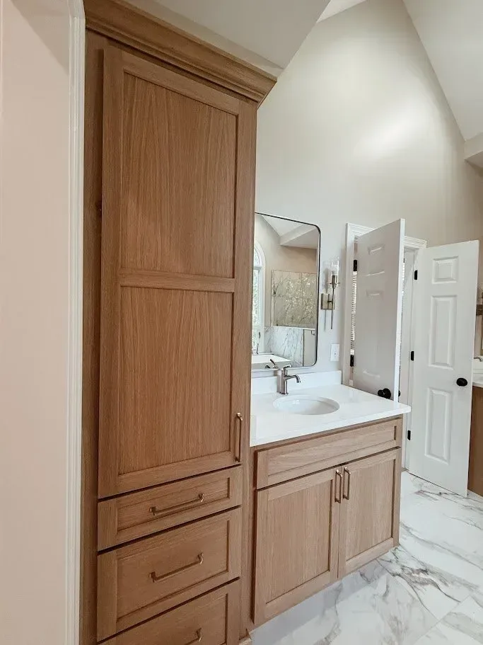 White Oak Master Bath remodel photo 8