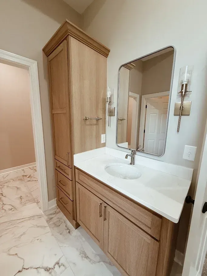 White Oak Master Bath remodel photo 9